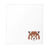 Red Panda Face Notitieblok (Voorkant)