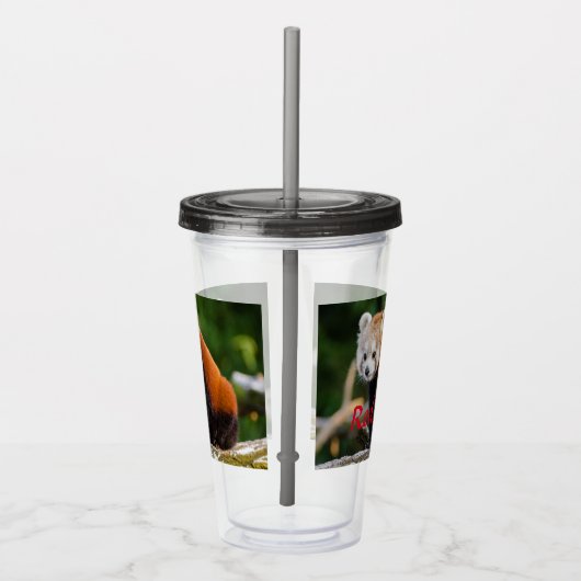 Red Panda Firefox Acryl Drinkbeker (Rechts)