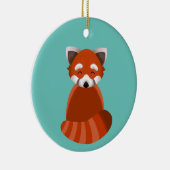 Red Panda flat-style ornament (Rechts)