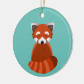 Red Panda flat-style ornament (Links)
