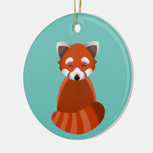 Red Panda flat-style ornament (Links)