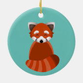 Red Panda flat-style ornament (Achterkant)