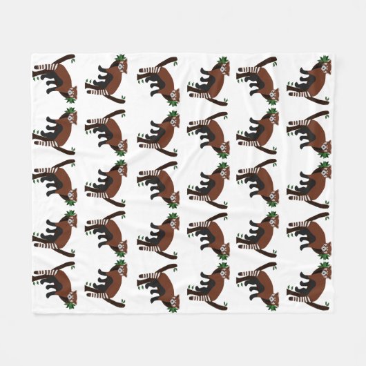 Red Panda Fleece Blanket (Voorkant (Horizontaal))