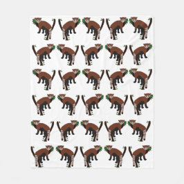 Red Panda Fleece Blanket Deken