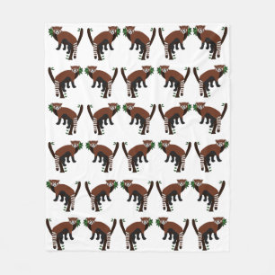 Red Panda Fleece Blanket Deken