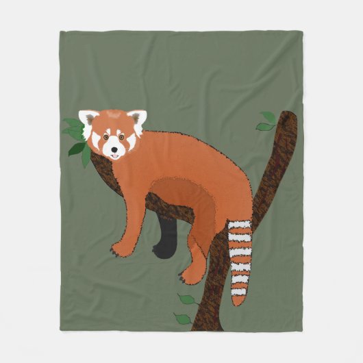 Red Panda Fleece Blanket Deken (Voorkant)