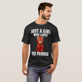 Red Panda For Girls Women T-shirt (Voorkant volledig)