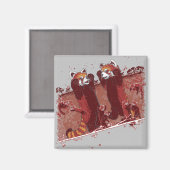 Red Panda Fury Magneet (Voorkant / Achterkant)