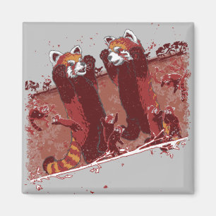 Red Panda Fury Magneet
