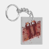 Red Panda Fury Sleutelhanger (Voorkant Links)