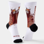 Red Panda Fury Sokken (Gebogen)