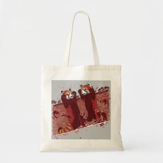 Red Panda Fury Tote Bag (Voorkant)