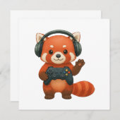 Red Panda Gamer, Gaming Controller & Hoofdtelefoon Aankondiging (Voorkant / Achterkant)