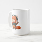 Red Panda Gamer, Gaming Controller & Hoofdtelefoon Koffiemok (Voorkant links)