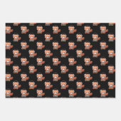 Red Panda Gamer Inpakpapier Vel (Voorkant 3)
