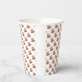 Red Panda Gamer Paper Cups Papieren Bekers (Links)