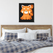 Red Panda Gift Kinder vrouwen Kawaii Red Panda Canvas Afdruk (Insitu (Slaapkamer))