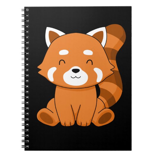 Red Panda Gift Kinder vrouwen Kawaii Red Panda Notitieboek (Voorkant)
