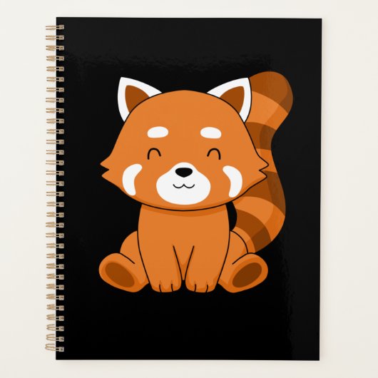 Red Panda Gift Kinder vrouwen Kawaii Red Panda Planner (Voorkant)