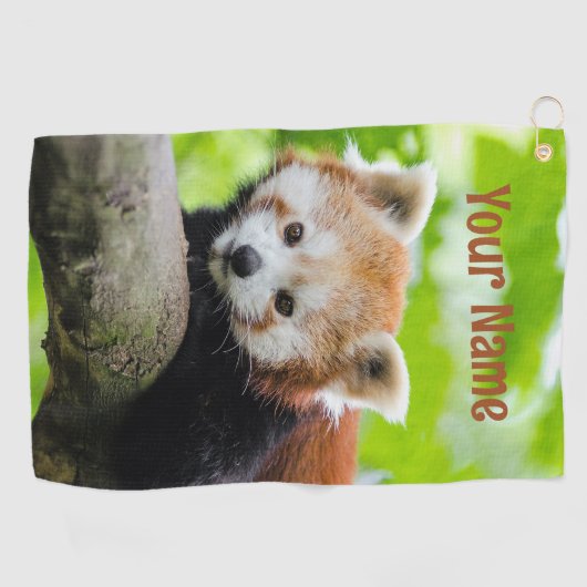 Red Panda Golf Towel Golfhanddoek (Horizontaal)
