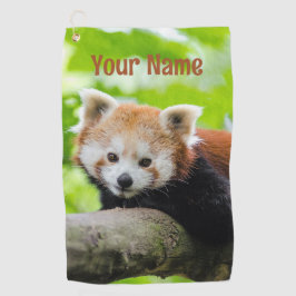 Red Panda Golf Towel Golfhanddoek