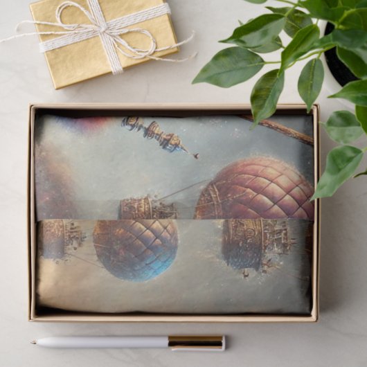 Red Panda Gothic Mechanical Wonderland Decoupage Tissuepapier (Geschenk)