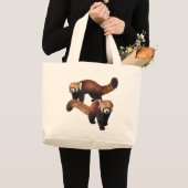 Red Panda Grote Tote Bag (Voorkant (product))
