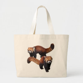 Red Panda Grote Tote Bag