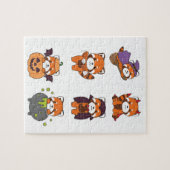 Red Panda Halloween Devil Pumpkin Vampire Costume Legpuzzel (Horizontaal)