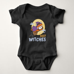 Red Panda Halloween Kinderen Witches Best Witches Romper