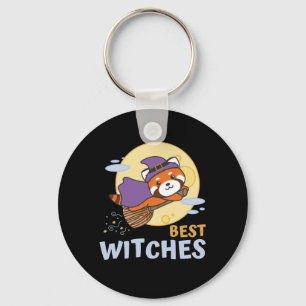 Red Panda Halloween Kinderen Witches Best Witches Sleutelhanger