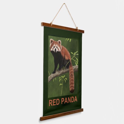 Red Panda Hangend Wandkleed (Gebogen)