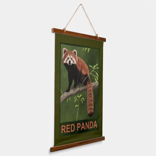 Red Panda Hangend Wandkleed (Gebogen)
