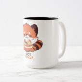 Red Panda: Heb je Ramen? Tweekleurige Koffiemok (Voorkant rechts)