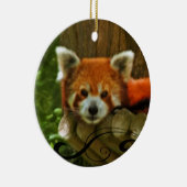 Red Panda Holiday kerstversiering Keramisch Ornament (Rechts)