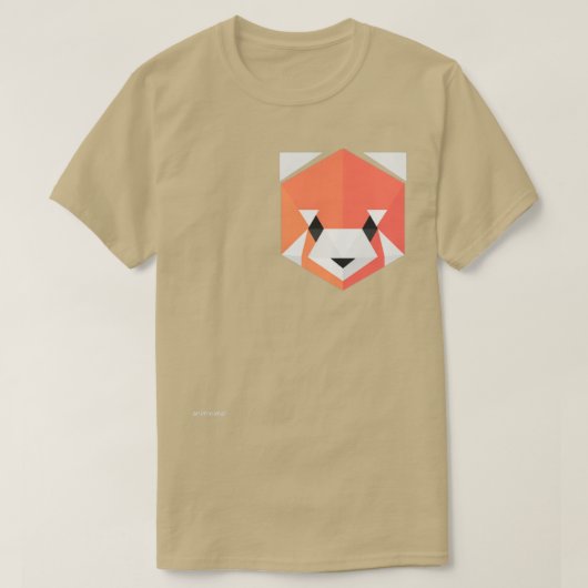 Red Panda Honeycomb T-shirt (Design voorkant)