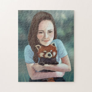 Red Panda Hug Legpuzzel