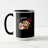 Red Panda ik ben Sneeuwverkuffer Sneeuwpop Pun Mok (Links)