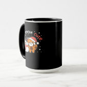 Red Panda ik ben Sneeuwverkuffer Sneeuwpop Pun Mok (Voorkant links)