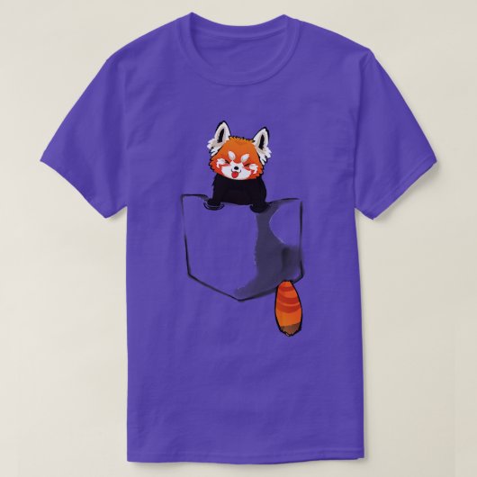 Red Panda in een zak T-shirt (Design voorkant)