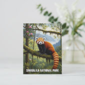 Red Panda in het Singalila National Park Briefkaart (Staand voorkant)
