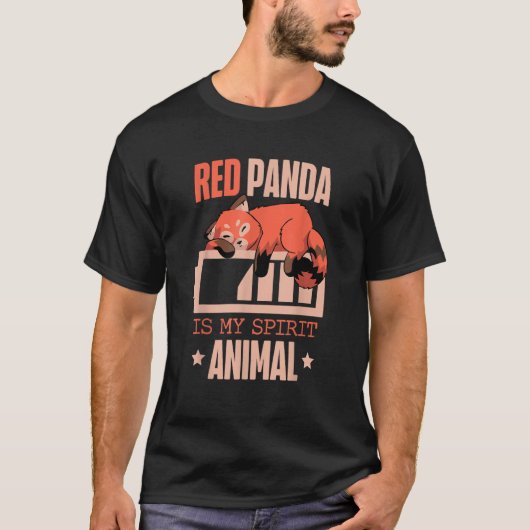 Red Panda Is My Spirit Animal Zookeeper Zoogoer Wi T-shirt (Voorkant)