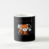 Red Panda Japan Retro 90s Kawaii Anime Animals Koffiemok (Center)