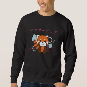 Red Panda Japan Retro 90s Kawaii Anime Animals Trui