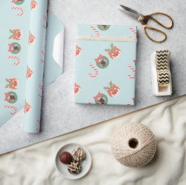 Red Panda JOY Photo Wrapping Paper Cadeaupapier