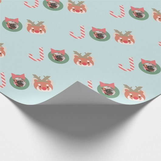 Red Panda JOY Photo Wrapping Paper Cadeaupapier (Hoek)