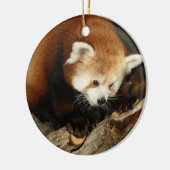 Red Panda Keramisch Ornament (Links)