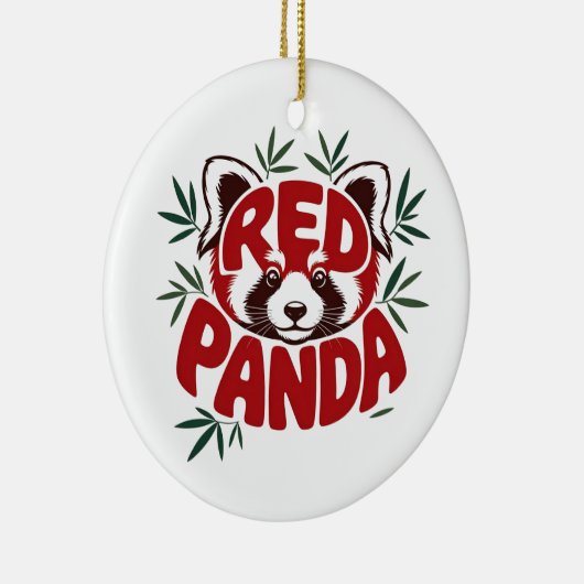 Red Panda Keramisch Ornament (Rechts)