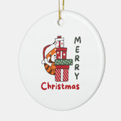 Red Panda kerstcadeau Winter Red Pandas Keramisch Ornament (Links)