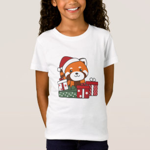 Red Panda kerstcadeau Winter Red Pandas T-shirt